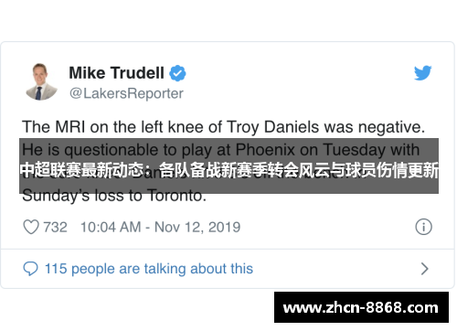 中超联赛最新动态：各队备战新赛季转会风云与球员伤情更新